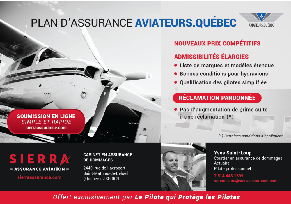 Du nouveau avec le Plan d’assurance Aviateurs.Québec