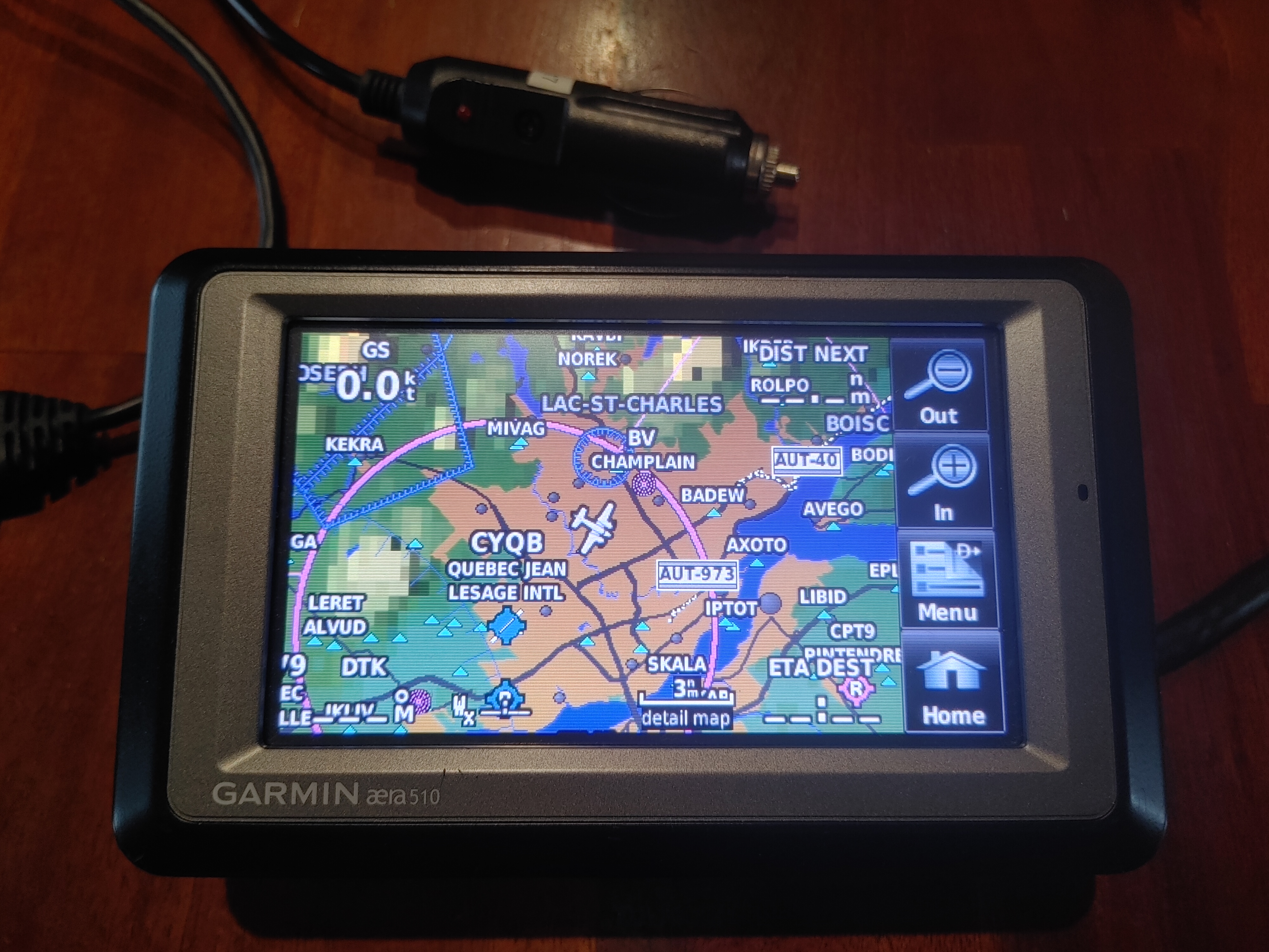 GPS portable Aviation Garmin Aera 510 avec antenne Satellite Weather Sirius XM pour metéo