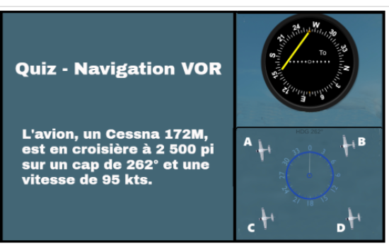 VOR - où est l’avion par rapport à la station VOR