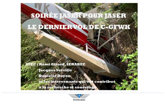 Le dernier vol de C-GFWK