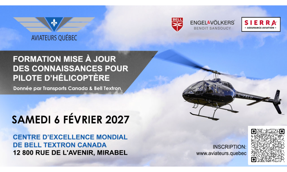 Formation - mise à jour des connaissances pour pilote d’hélicoptère 2027