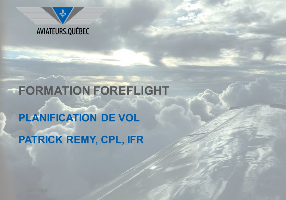 Foreflight - partie 2 : Planification de vol
