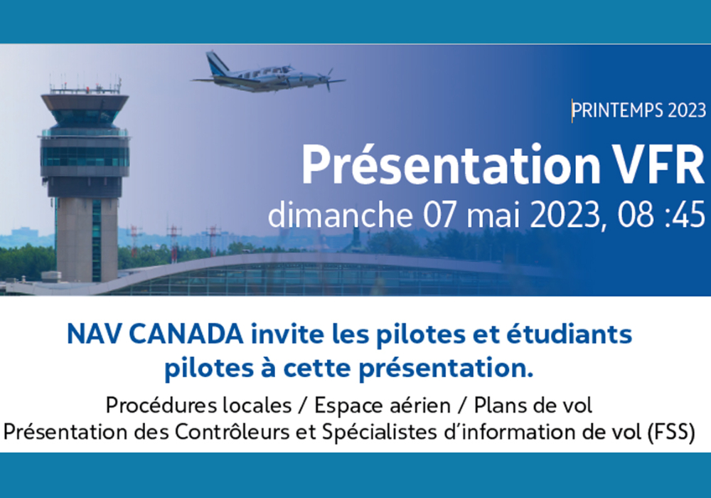 Présentation VFR - NAV Canada 7 mai 2023