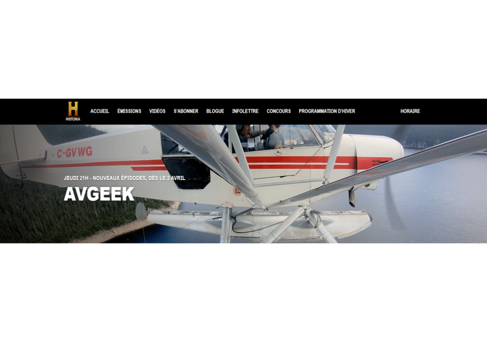 Avgeek : sur Historia débutant le 2 avril